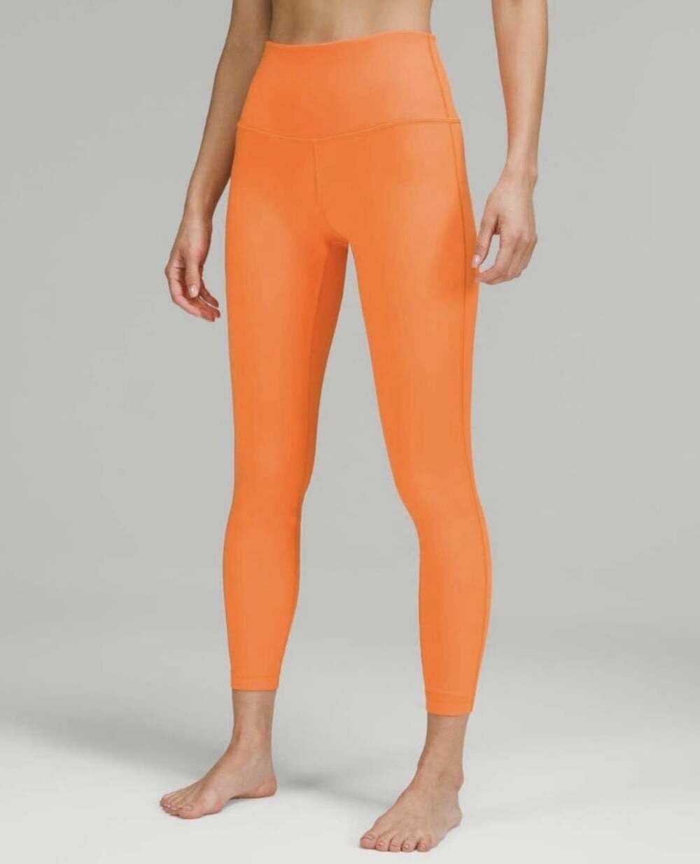 Lululemon Wunder Under High-Rise Tight 25" Luxtreme Orange Soda Leggings Size 2